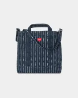 Drewe Tote | Ink / Natural Heart C Pinstripe