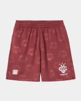 Hartt's Football Short | Mulberry Heart Train Jacquard