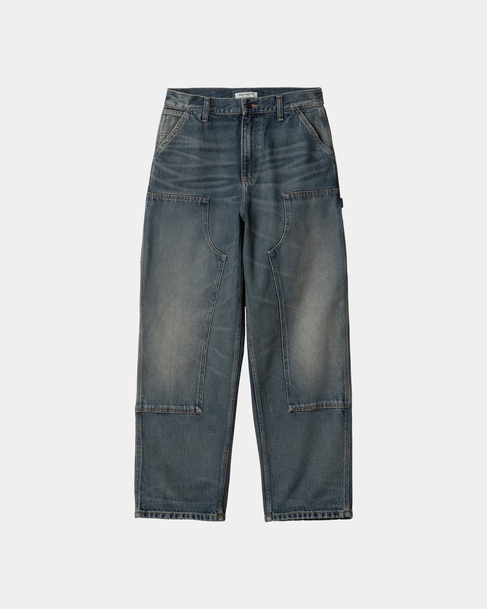 Women's Brandon Double Knee Pant | Blue (worn used wash)