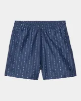 Slater Swim Trunks | Ink / Natural Heart C Pinstripe