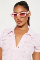 So Sabrina Sunglasses(Pink,OS)
