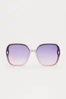 Luna Lux Round Sunglasses(Lilac,OS)