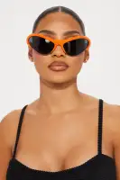 Messing With You Sunglasses(Orange,OS)
