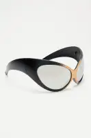 Serving Space Sunglasses(Black/Gold,OS)