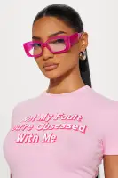 She's So Extra Blue Light Glasses(Pink,OS)