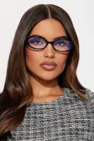 Office Chic Blue Light Glasses(Black,OS)