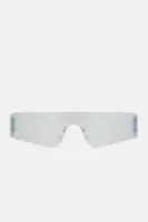 Midnight Rave Sunglasses(Silver,OS)